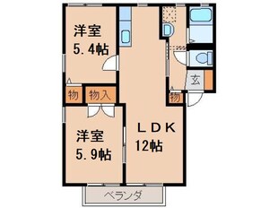 岩出駅 徒歩5分 2階の物件間取画像